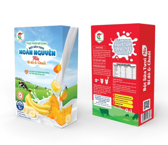 BỘT SỮA TƯƠI MIX BÍ ĐỎ & CHUỐI