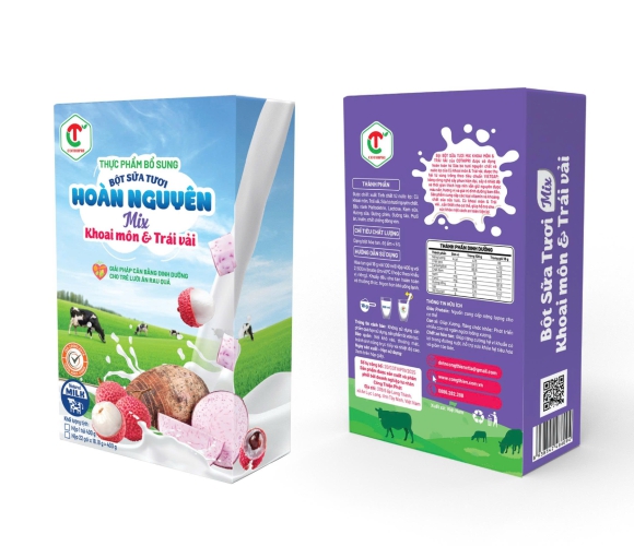 BỘT SỮA TƯƠI MIX KHOAI MÔN & TRÁI VẢI