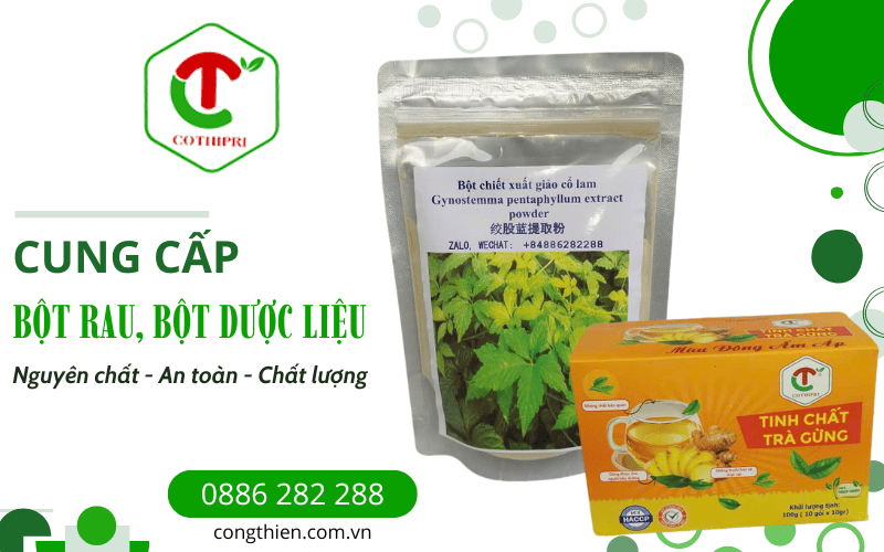 Bột rau, bột dược liệu