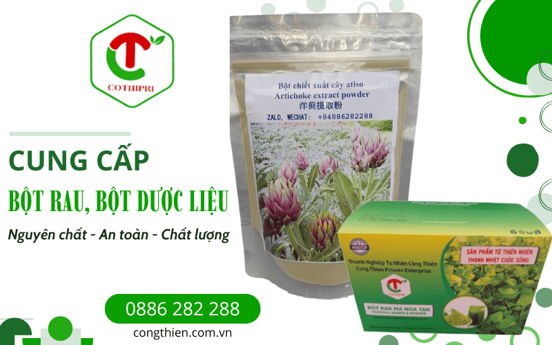 Bột rau, bột dược liệu