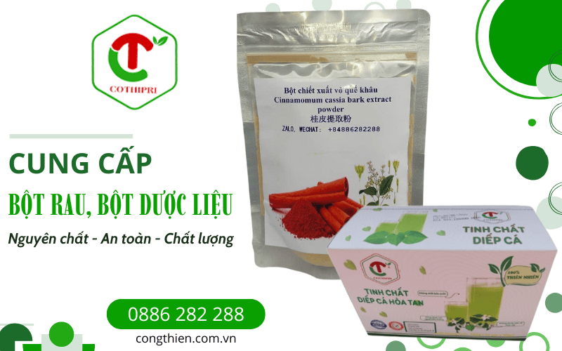 Bột rau, bột dược liệu