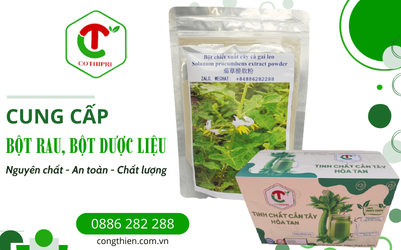 Bột rau, bột dược liệu