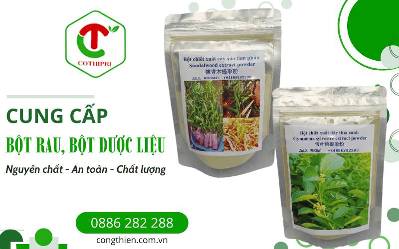 Bột rau, bột dược liệu